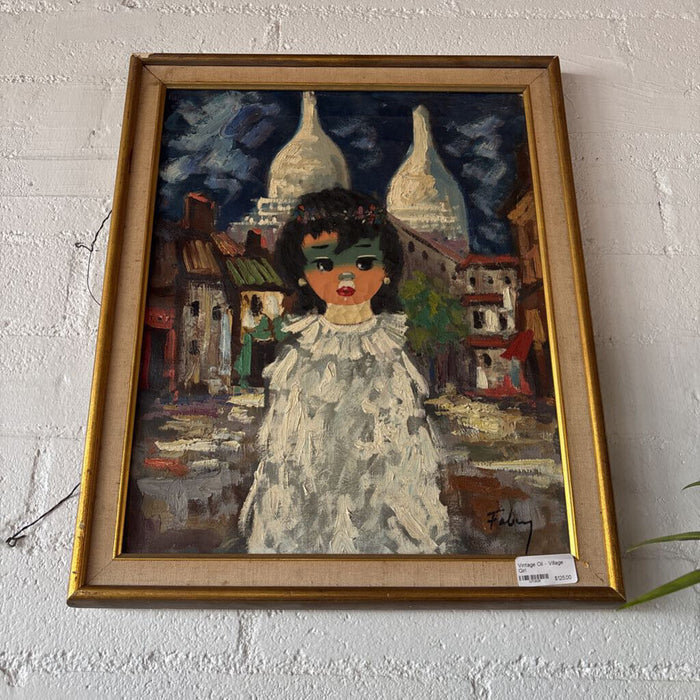 Vintage Oil - Village Girl