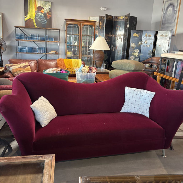 Pink Velvet Sofa