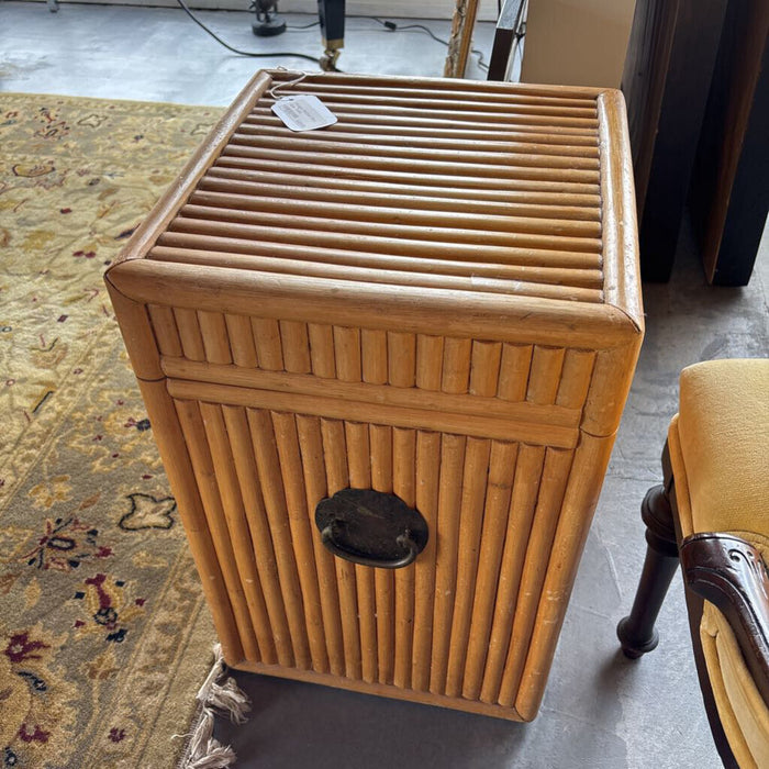 VIntage Rattan Box Side Table
