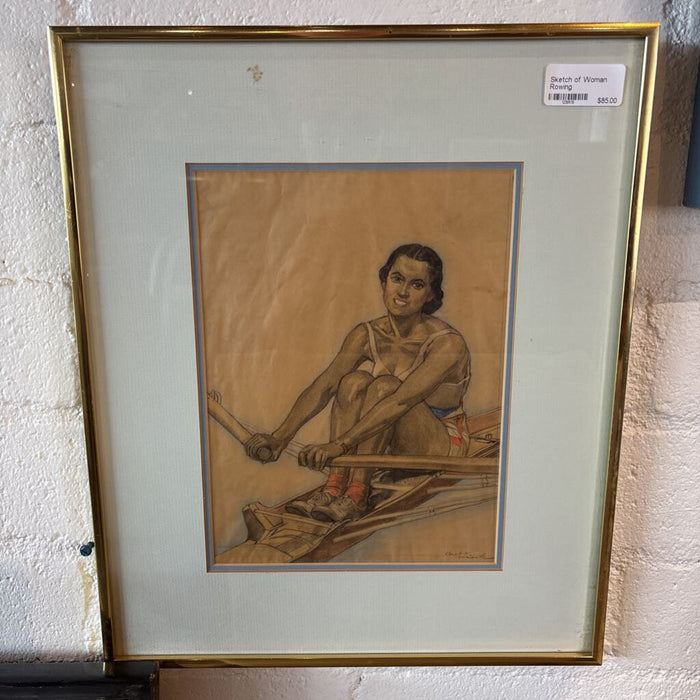 Sketch of Woman Rowing