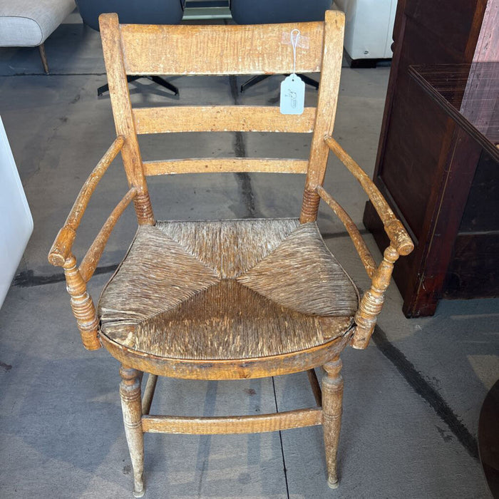 Antique Rush Seat Side Chair
