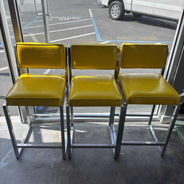1970's Yellow Bar Stool each
