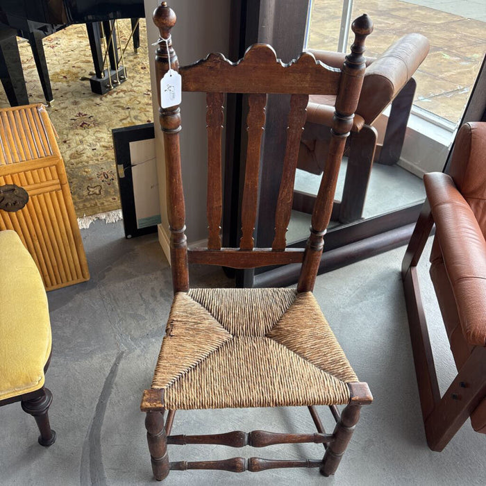 19th Century Rush Seat Chair