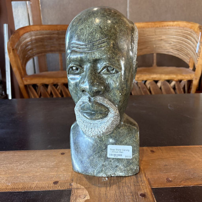 Soap Stone Carving - African Man