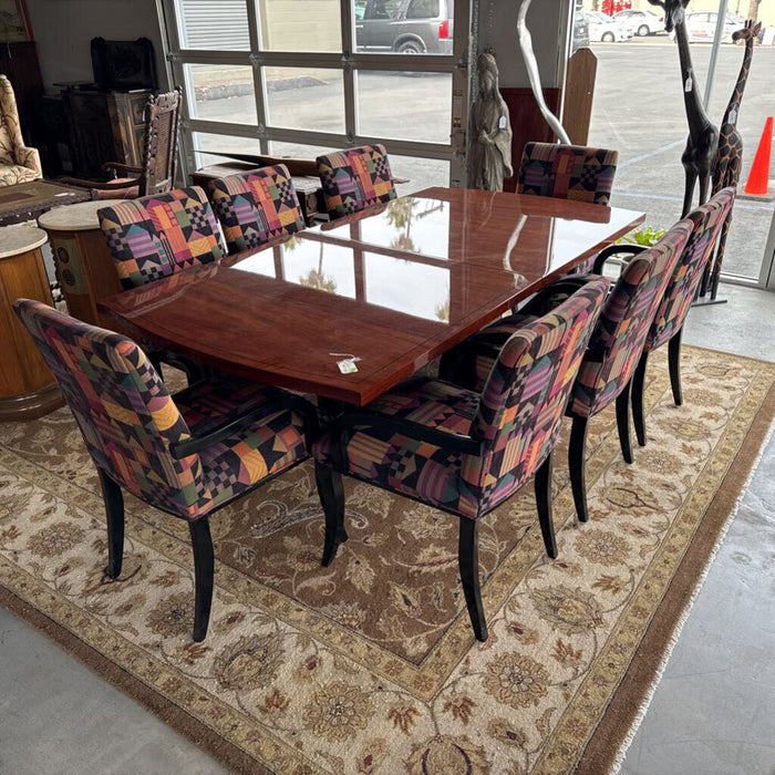 Italian Modern Table & 8 Chairs