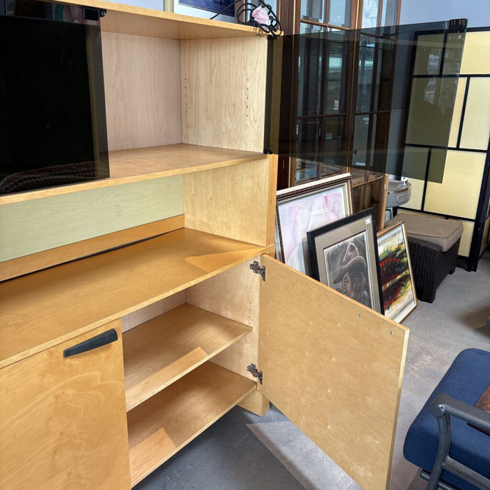Blonde Display Cabinet